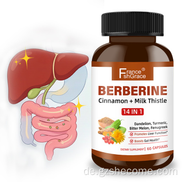Shecome Berberin-Kapseln für die Leber unterstützen die Darmgesundheit